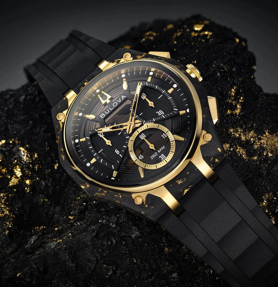 Bulova CURV 98A328… With real gold!